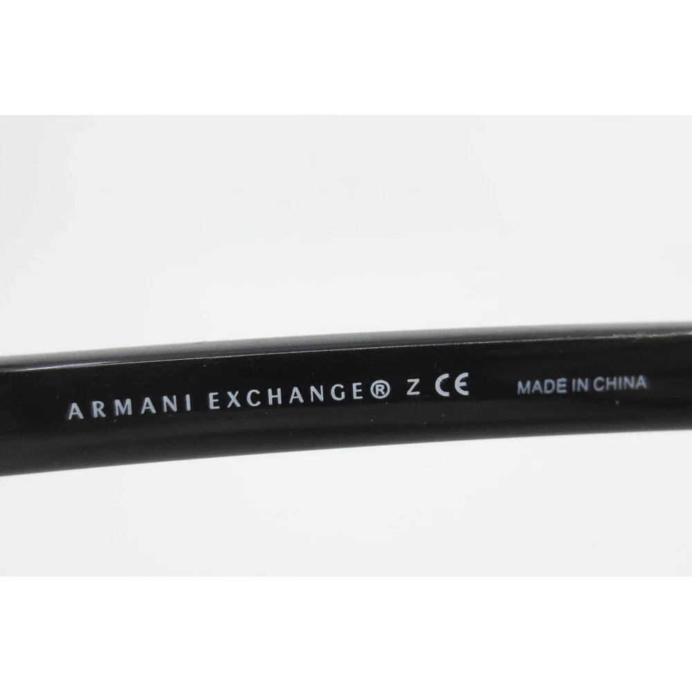 Armani Exchange AX 1009 6037 Matte Gunmetal Black Rectangular Eyeglass Frames